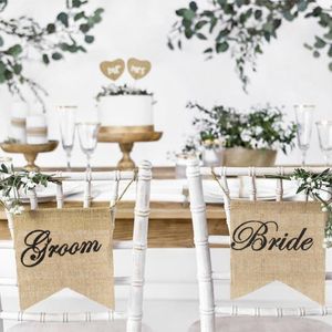 Wholesale wedding table tops for sale - Group buy Party Decoration Mr Mrs Bride Groom Chair Sign Rustic Wedding Engagement Anniversary Bridal Shower Sweetheart Table Centerpiece Top