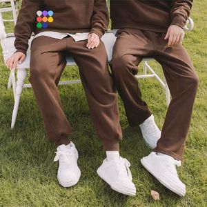 تصميم التضخم رمادي sweatpant الرجال الصلبة رياضة ركض السراويل للجنسين الخريف الأزياء مستقيم بانت الرجال السراويل المسار 211201