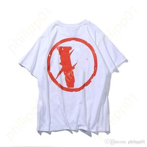 Designer Stora Stora Reflekterande V Vänner Män Kvinnor t-shirts Casual Smoke Angel Loose Lovers lyxig högkvalitativ kortärmad vlones t-shirt