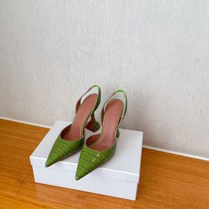 Elegancki styl skórzana podeszwa ślubna pojedyncza buty Krocodyle drobne wysokie obcasy 9,5 cm seksowny rozmiar 35-42