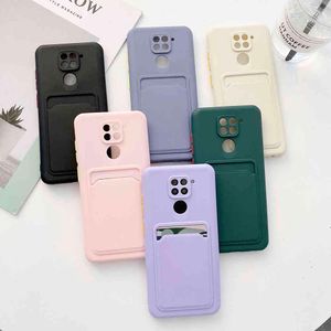 Casos de carteira de titular do cartão para Xiaomi Mi Poco M2 Pro Phone Case para Xiaomi Redmi Nota 10 9 Pro Max 10s 9s Candy Color Cover