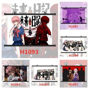 Mirai Nikki Future Diary Gasai Yuno Poster da parete Anime Poster Tela Pittura Decorazione della parete Immagine di arte della parete Room Decor Home Decor Y0927