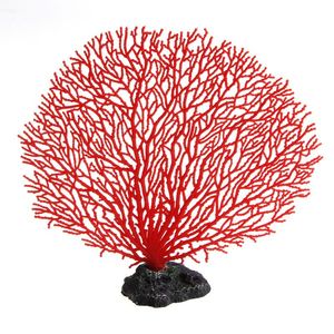 Decorazioni Albero di corallo Acquario Serbatoio Simulazione Decorazione in resina artificiale Ornamento morbido C6UE