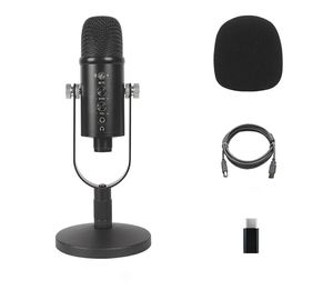 BM-86 Microphone for Laptop Mic Windows Cardioid Studio Recording Plug and Play Real-time Monitoring Intelligent Noise Reduction