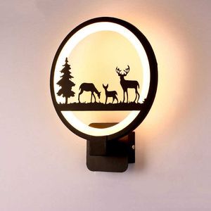 15W LED Wall Lamp Modern Creative Bedroom Wall Light Indoor Living Room Dining Room Corridor Lighting Decoration 210724