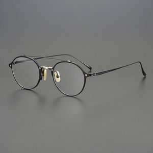 Fashion Sunglasses Frames Vintage Pilot Titanium Reading Glasses Frame For Men Women's Myopia Optical Prescription Eyeglasses Retro Round Ey