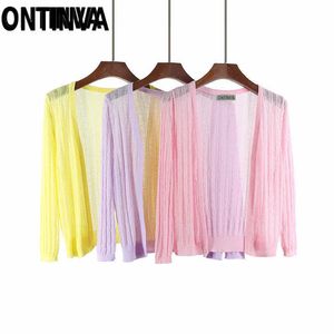 Hollow Out Fino Crochet Short Shrugs Camisola Mulheres Verão Open Stitch Tops Tops Lady Sunscreen Sheer Cape Cardigan Outerwear 210527