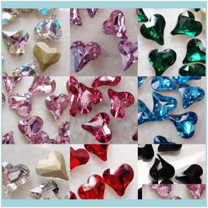 Wholesale shaped rhinestones resale online - Decorations Art Salon Health Beauty10Pcs Mm Heart Nail Rhinestone Shaped Diamond Ornament Glass1 Drop Delivery Lgrwv