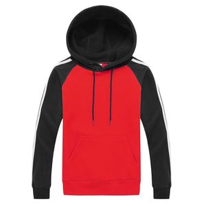 Hoodies dos homens moletom unisex moletom encolhido com capuz Custom Impresso Cor de logotipo Blocking Ombro Pullover Entressado Manga Longa Jack