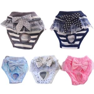 Dog Apparel Feminino Lavagem de Shorts Panties Menstruação Roupa Destacado Pets Fisiológicas Sanitárias Fala 10a