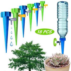 30/18/12/6 PCS Auto Drip Irrigation Watering System Dripper Spike Kits Garden Household Plant Flower Automatic Waterer Tools 210610