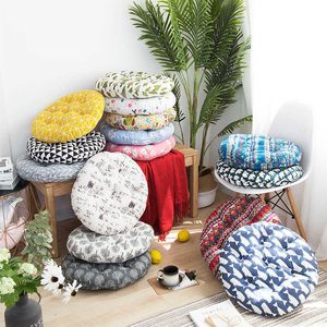 Round Cushion 40x40/45x45/50x50cm Office Chair Sofa Cushion Tatami Circular Decoration Seat Cushion Chair Cushions Wholesale 210716