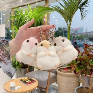 10cm Süße Plüschtiere Hamster Anhänger Keychain Puppe Tasche Zubehör Aktivitäten Kleine Geschenke für Freunde 0951