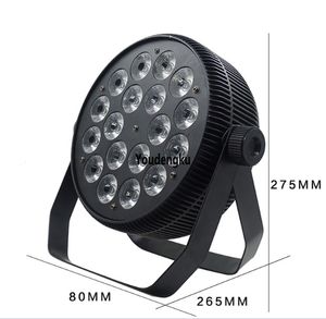 20 pieces New style led par 18*18w RGBWA+UV 6in1 led par can interior wall led light with power in and out