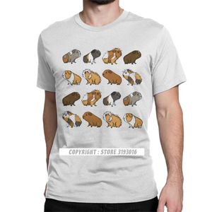 男性Tシャツギニア豚の行動Tシャツカミサ動物恋人動物カワイイペットTシャツ原宿トップスプラスサイズ210629