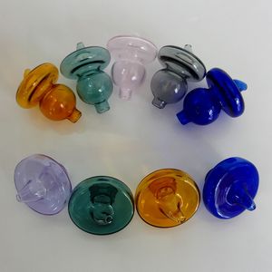 Tappi di carb colorati UFO Quartz Banger Bubble Carb Cap Hat Style OD 34mm Cap per Quartz Thermal Banger Nails P Dabber Glass Bong Dab Oil Rigs