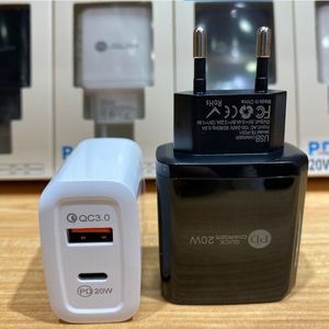 2Port 20W USB C Ładowarka ścienna z LED QC3.0 Telefon komórkowy Szybki ładowanie Type-C Adapter podróży PD dla całej jakości fabryki telefonu