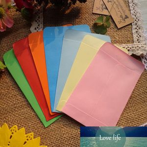20 adet Renkli Boş Mini Kağıt Zarflar 10 Şeker Renkler Zarflar Düğün Davetiyesi Tebrik Kartları Kağıt Hediye Çantası
