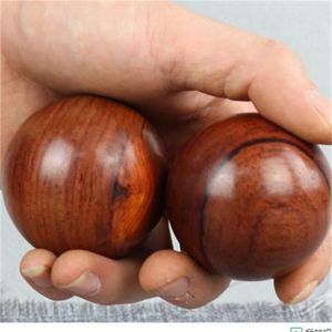 2 Pz in legno fitness palla massaggio palestra palla salute meditazione esercizio sollecitazione sollievo per palle di baoding palle di rilassamento terapia W2