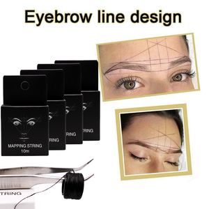 10m Tattoo thread Eyebrow Marker thread Tattoo Brows Point Pre Inked Brow Tattoo Pre-Inked Mapping String makeup tools J084