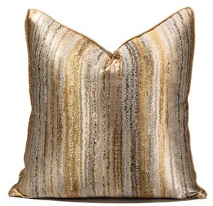 Living room sofa cushion Decorative Pillow cover modern light luxury gilt pattern pillows bedroom bed backrest American