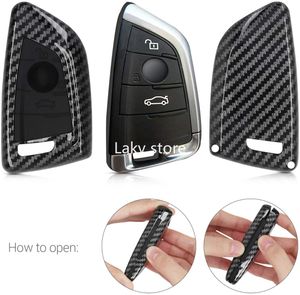Wholesale bmw smart car resale online - Car Key Cover For BMW Button Car Key Smart Key Hard Case Carbon Black