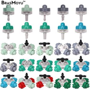 Watering Equipments BRASMOYU 24 Types Misting Nozzles Spray Jet Greenhouse Balcony Bonsai Micro Foggers Garden Cooling Irrigation Sprinkler