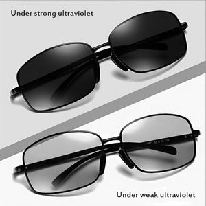 Wholesale uv vision resale online - Sunglasses Broken Boy Men Anti UV Polarized Classic Square Outdoor Driving Pochromic Day Night Vision Eyewear