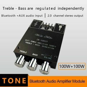 Wholesale Car Bluetooth 5.0 Amplifier Board 100W 2.0 Channel High Power Audio Stereo Bass AMP