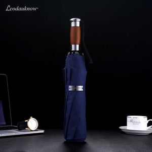 Genuine Brand Large Folding Umbrella Rain 1.2 Meters Business Men Automatic Umbrellas Windproof Male Parasol Dark Blue And Black 210626