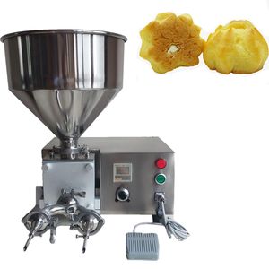 Wholesale price commercial manual cream puff filling machinehand stainless steel bread jam injection machinepuff filling machinefree shippin