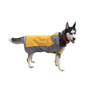 Schnell trocknender Doppeldeck-Regenmantel für Haustiere, kältebeständige Outdoor-Hunderegenkleidung, wasserabweisende Kleidung für Hundemantel