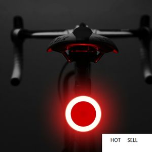 Cykeltailljus Multi Lighting Modes Modeller USB CHARGE LED Bike Light Flash Tail Bakljus för Road Bike Seatpost