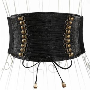 European American Wide Waist Bälten Dekorativa Kvinnor Tassel Belt Tillbehör Lace Up Waistband Partihandel