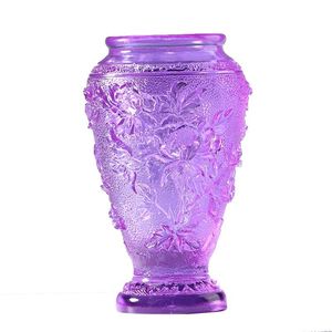 Vases Chinese Classic Literature Luxury Flower Vase Plum Blossoms Orchid Bamboo Chrysanthemum Quality Colored Glaze Artwork Decor Gift