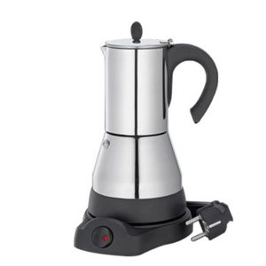 6 Coffee Cups Coffeeware Zestawy Elektryczne Gejzer Maka Maker ekspres do kawy Espresso Pot Expresso Perkolator Stainless Steel Plecąca kuchenka indukcyjna