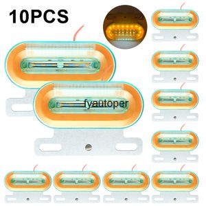 10 adet Yan Marker Işıkları 12 V / 24 V Toplama Kamyon Lambası Römork Yan Işıklar için Güvenlik Uyarı Fren Göstergesi Dönüş Sinyali Lambaları