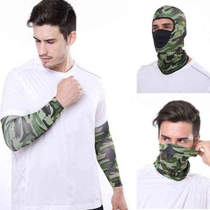 Outdoor Sport Bandana Military Camo Tactical Balaclava Tube Scarf Fishing Hiking Cycling Face Mask Neck Gaiter Cover Headband Y1229