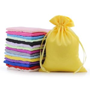 Satin Bags Drawstring Poughate Ювелирные изделия сумка для вечеринки Пухлые пакеты для пасхи на день рождения свадьба детская душ вечеринка