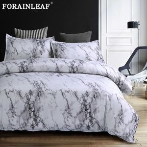 Modern Marble Print Bedding Set Pillowcase Duvet Cover Single Double Queen King 220x240 Size Bedclothes Quilt Cover No Bed Sheet 210316