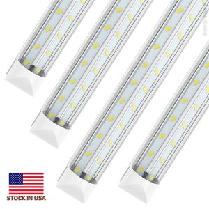 25 pz 150 W 15000LM 4ft 8ft Tubo LED a forma di V Tubi LED integrati 4 5 6 8 ft Luci LED per porta di raffreddamento del congelatore