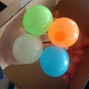Wholesale targets toys resale online - Stick Wall Balls Sticky Target Glow in the Dark Ball Fluorescent Ceiling Ball Anti stress Decompression Toy Catch Throw Ball kids Toys