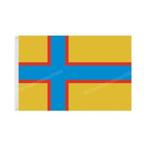 Finlândia Inkerin Lippu bandeira 90 * 150 cm 3 * 5ft banner feitos sob encomenda Furos de metal ilhós interior e exterior pode ser personalizado