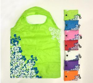 Foldable Shopping Bag Chinese Style Reusable Eco-Friendly Groceries Bags Durable HandBag Home Folding Storage Bags Pouch Tote SN3226