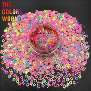 TCT-412 Neon Bright Matte Color Mix Shape Glitter Nail Art Decoration Tumbler Crafts DIY Accessories Festival Supplier