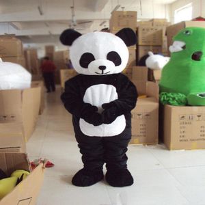 Costume della mascotte del grande panda di Halloween di alta qualità personalizza l'animale del fumetto Personaggio del tema anime dulti di carnevale Vestito operato dalla festa di compleanno