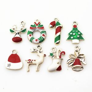 Mix di Natale ciondola bracciale/collana fai da te accessori per gioielli regalo di Natale ciondoli appesi 100 pezzi