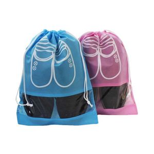 Shoes Storage Bags Storage Dust Bags Shoe Bag Home Thicken Storage Bag Non-woven Dust Bag Drawstring Pocket 5 Colors