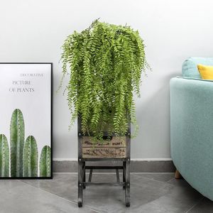 Flores decorativas grinaldas casa decoração simulação plástico plantas de água artificial jardim do teto do jardim da maidenhair que pendura DIY