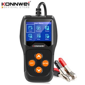 Konnewei KW600 Bilbatteri Tester 12V 100 till 2000CCA 12 Volt Batterioverktyg för den snabba vridningsdiagnosen